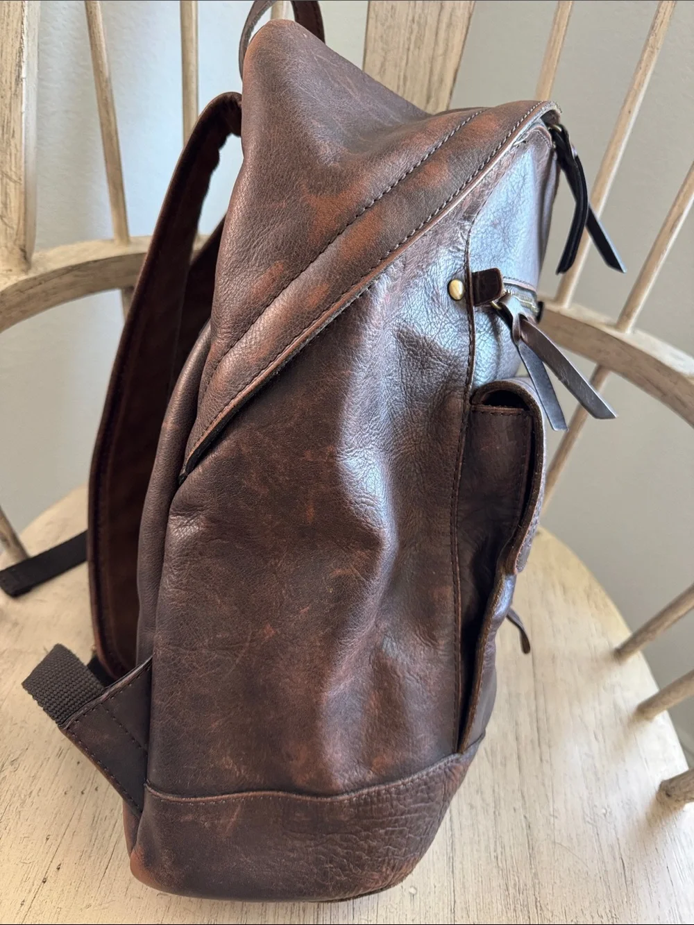 Patricia Nash Men’s Tuscan Leather Vintage Backpack Like New